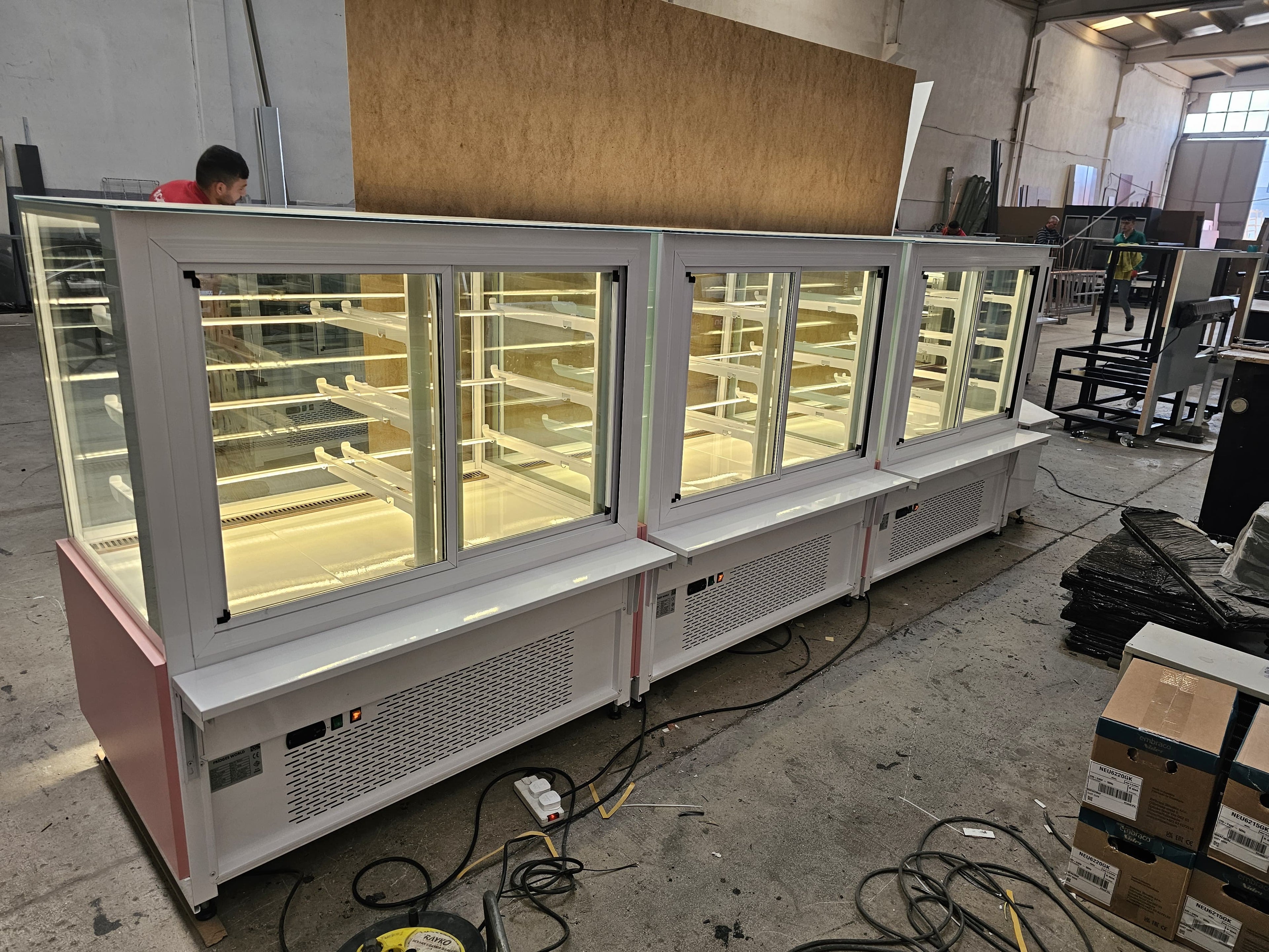 Custom Display Fridge – L-Shape