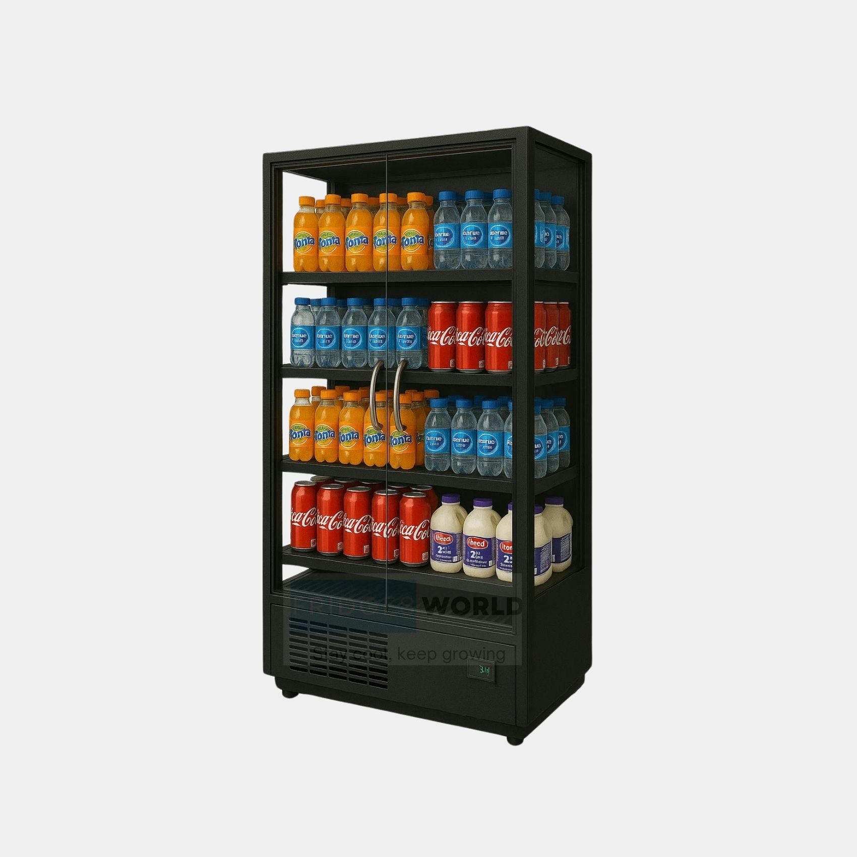 Plug in Multideck Fridge – 2 Glass Doors