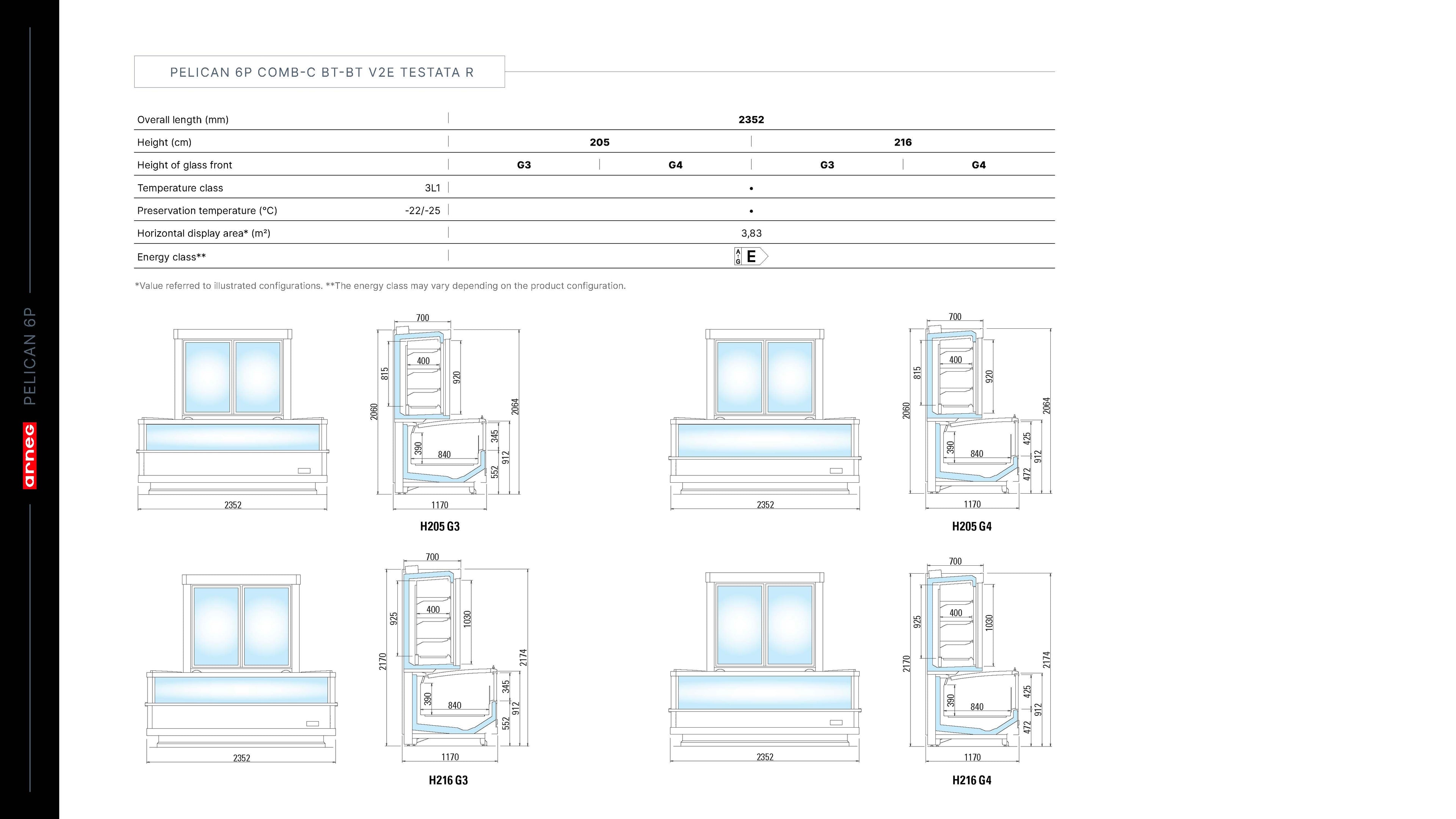 Combined Freezer Arneg - Pelican 6 P