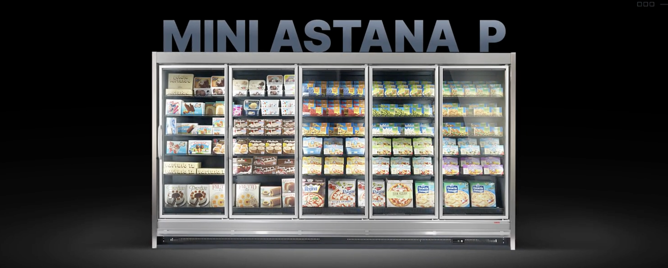 Arneg Integral Mini Astana P slim plug-in multideck freezer – eco-friendly R290 unit for frozen food