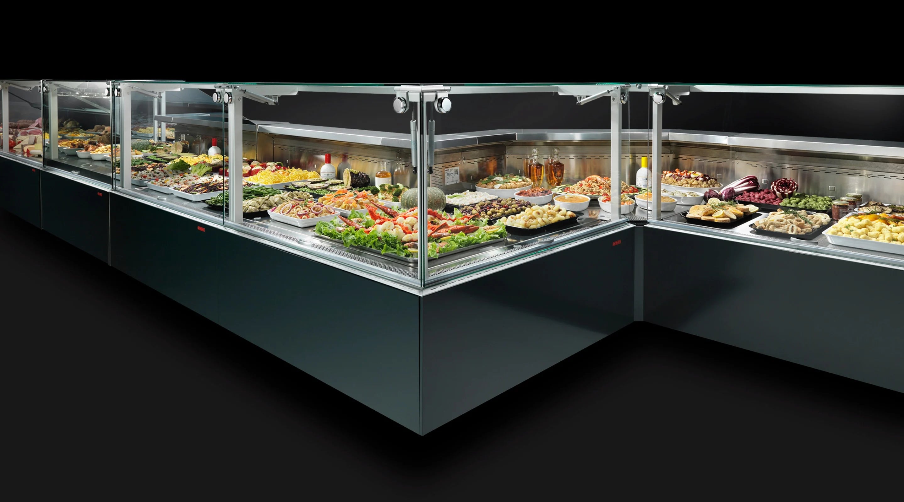 Arneg London 4 remote serve-over counter fridge – ideal for meats, deli and chilled food