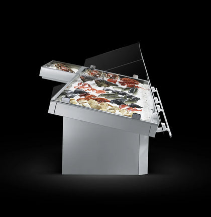 Fridges World | Remote serve – Over Fish Display Fridge | Arneg Halifax | Serve-Over Display Fridge