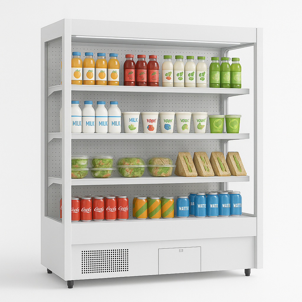 130CM Plug In Open Front Multidecks Fridge I White/Gray/Black
