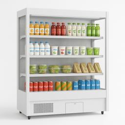 130CM Plug In Open Front Multidecks Fridge I White/Gray/Black