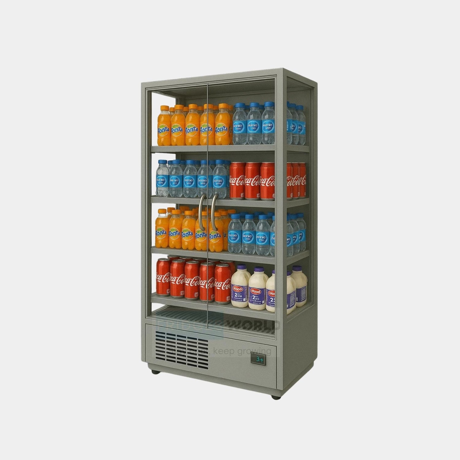 Plug in Multideck Fridge – 2 Glass Doors