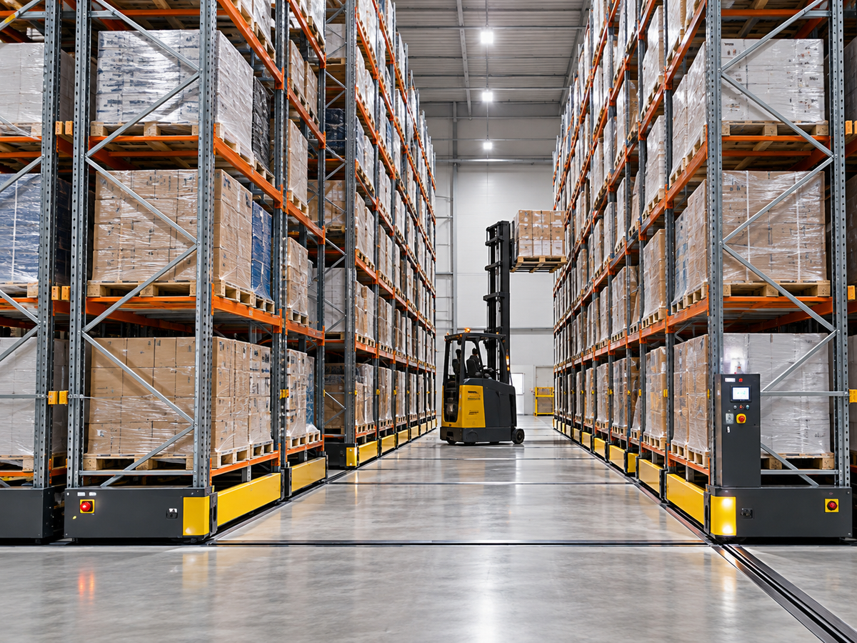MOBILE PALLET RACKING