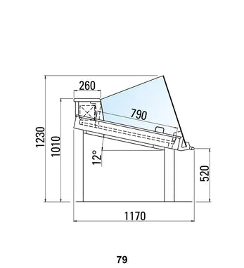 Remote Arneg Halifax Serve-Over Fish Display Fridge | Arneg