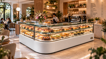 Fridges World | L Shape Refrigerated Display Counter | Display Fridge
