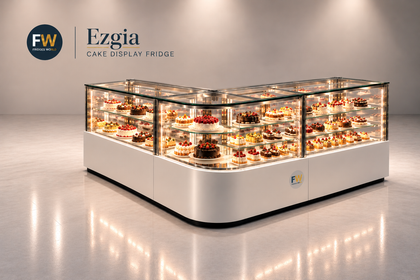 Fridges World | Ezgia L Shape Refrigerated Display Counter | Display Fridge