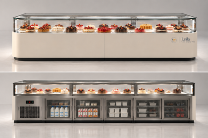 Fridges World | Leila L Shape Refrigerated Display Counter | Display Fridge