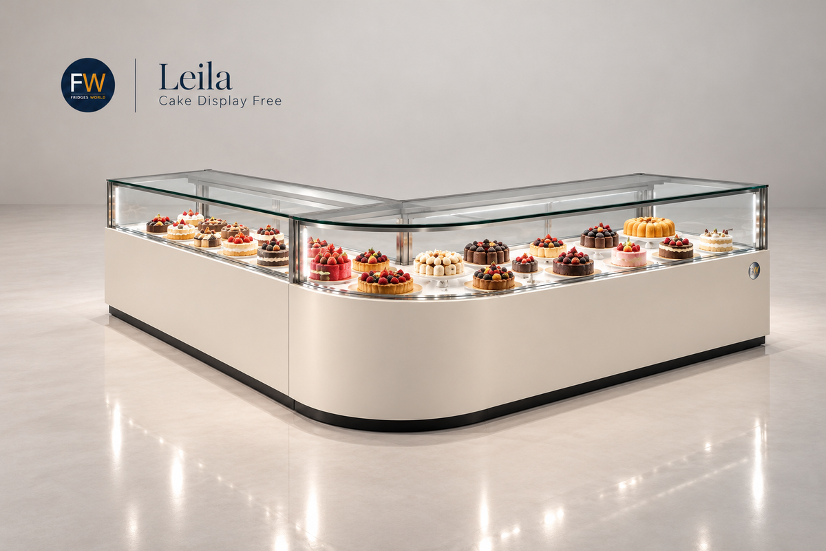 Fridges World | Leila L Shape Refrigerated Display Counter | Display Fridge
