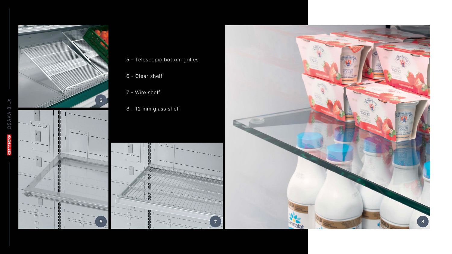 Arneg Osaka 3 LX - Remote Mutlideck Fridge  – Glass Door