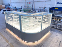 Curved Glass Custom Display Fridge | Bespoke Design