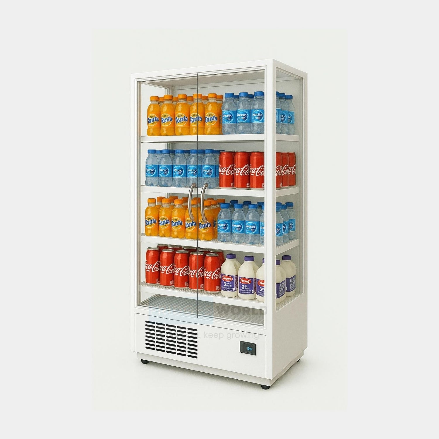 Plug in Multideck Fridge – 2 Glass Doors