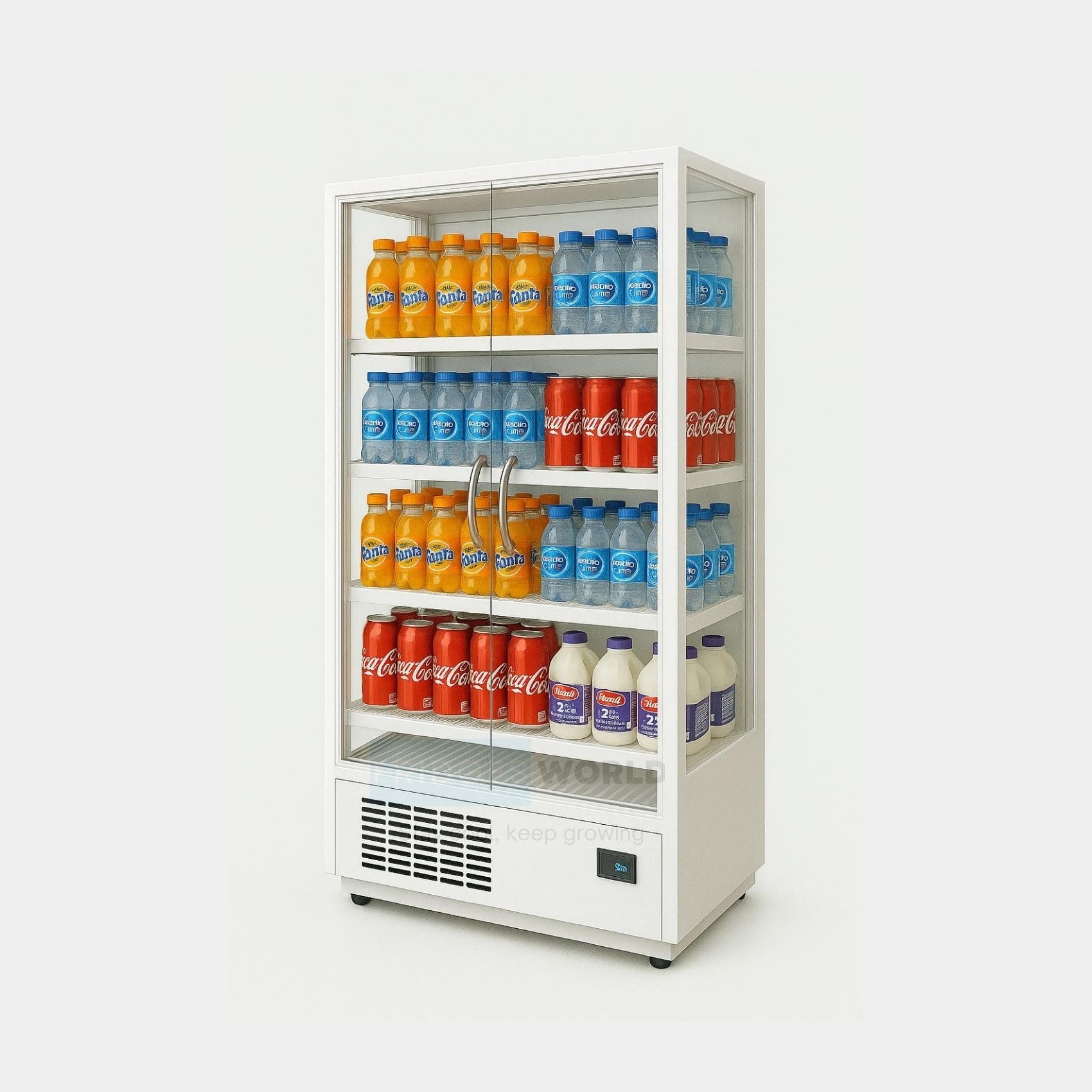 Plug in Multideck Fridge – 2 Glass Doors