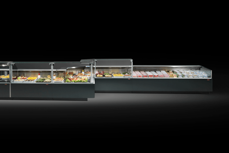 Arneg London 4 remote serve-over counter fridge – ideal for meats, deli and chilled food