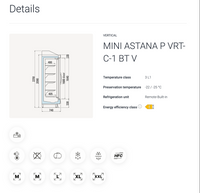 Slim multideck freezer for frozen food – Arneg Mini Astana P for compact retail environments
