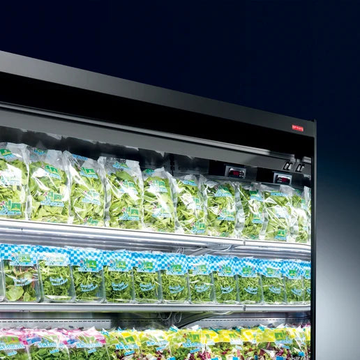 Closed multideck fridge with glass doors – Arneg Osaka 3P for chilled food and drinks