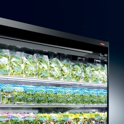 Closed multideck fridge with glass doors – Arneg Osaka 3P for chilled food and drinks