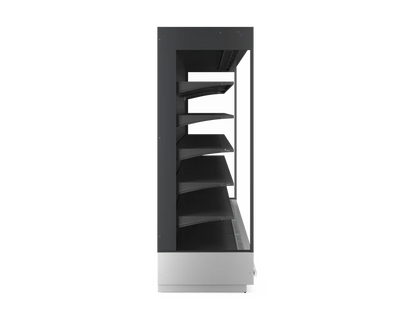 Side angle of Arneg Panama 3P chilled display fridge for packaged foods