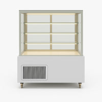 Cake and fresh food display fridge by Fridges World with open interior and LED lighting, ideal for cafés and delis