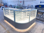 Fridges World | Custom L Shape Cake & Sandwich Display Fridge with Shelves | Display Fridge