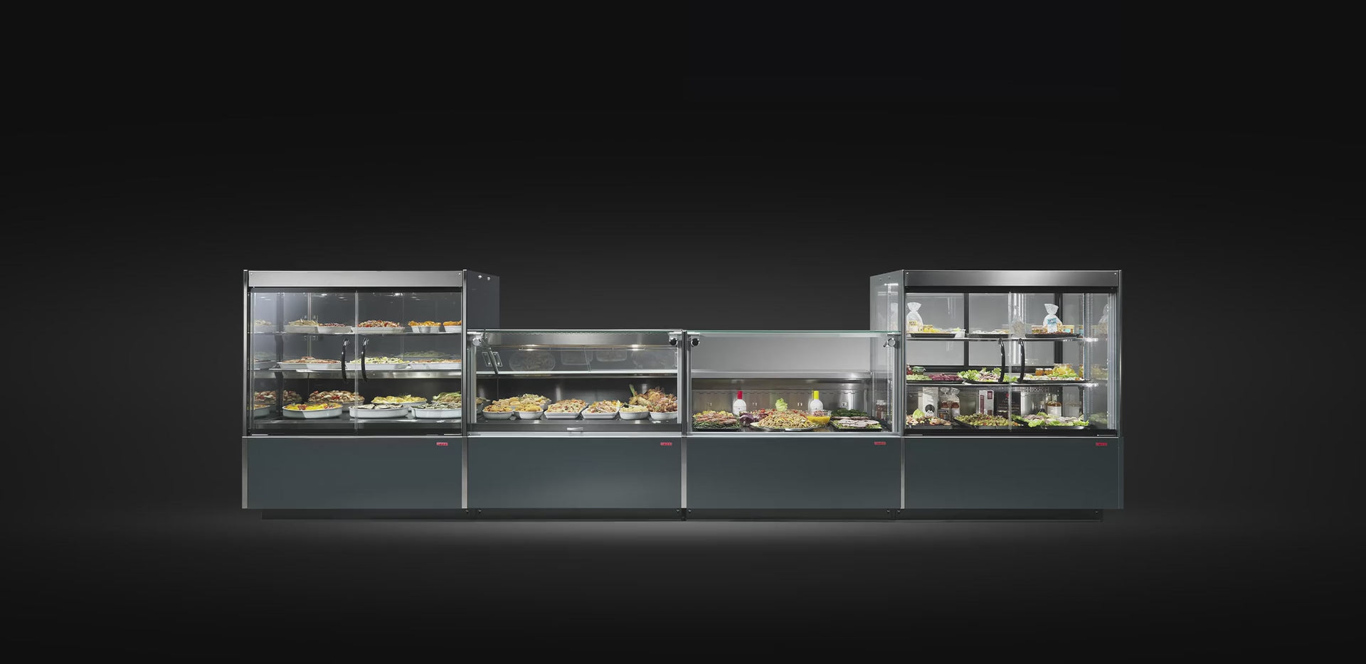 Arneg London 4 remote serve-over counter fridge – ideal for meats, deli and chilled food